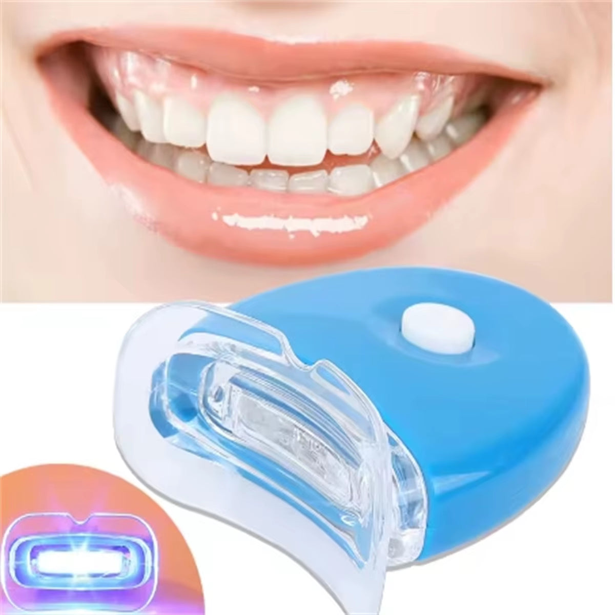Teeth Light Teeth Light LED Blue Light Teeth Light Cold Light Teeth Light,Teeth Whitening Kit, Home Use Wireless Teeth Whitening