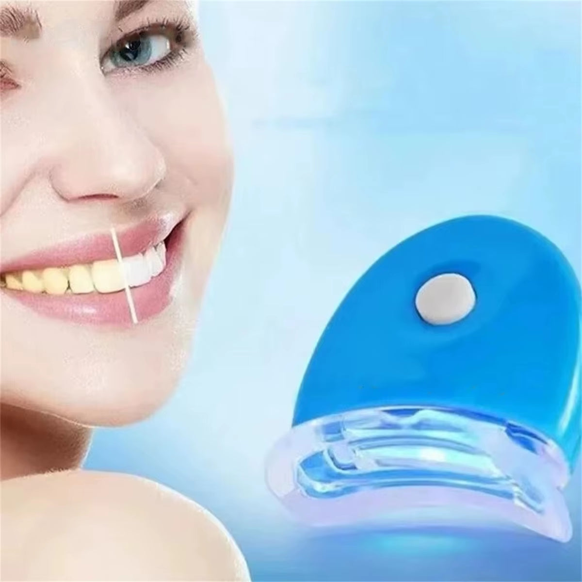 Teeth Light Teeth Light LED Blue Light Teeth Light Cold Light Teeth Light,Teeth Whitening Kit, Home Use Wireless Teeth Whitening